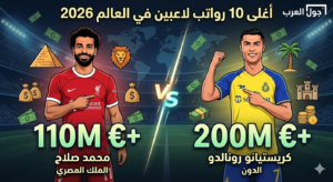 رواتب نجوم الكرة في 2026.. من يتربع على عرش "المليارات"؟ وهل فاجأنا صلاح؟ 💰⚽