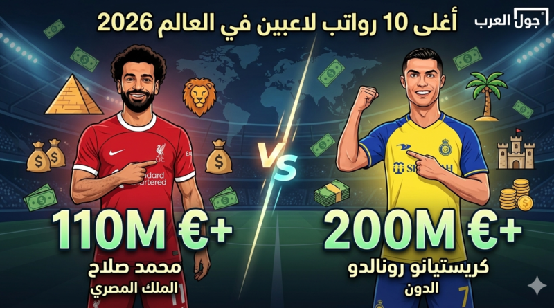 رواتب نجوم الكرة في 2026.. من يتربع على عرش "المليارات"؟ وهل فاجأنا صلاح؟ 💰⚽