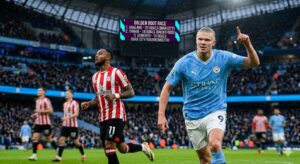 هالاند يحتفل