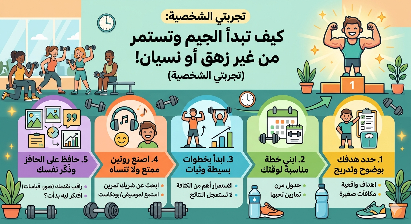 ازاي تبدأ جيم وتكمل فيه من غير ما تزهق أو تنسى (تجربتي الشخصية)